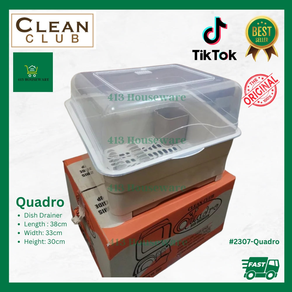 Quadro Mini Dish Drainer with Cover - Clean Club #2307