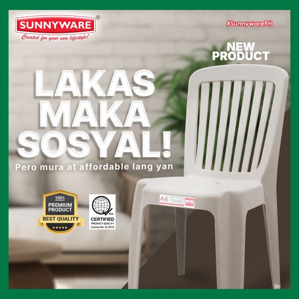 Sunnyware Dining Chair with Backrest Adult Chair Standard Height #9716