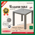 Plastic Dining Table 4 seater 6 seater Square Table Rectangle Table - Sunnyware #870 #871